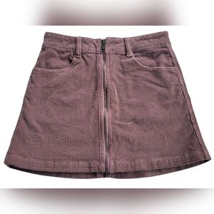 American Eagle Purple Super Hi Rise Corduroy Skirt Size 4